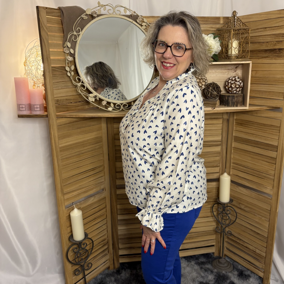 Blouse motif Cœur