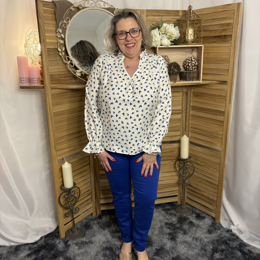 Blouse motif Cœur