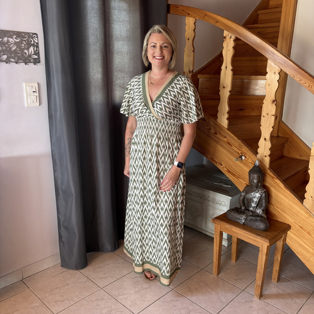 Robe longue Motif Géométique