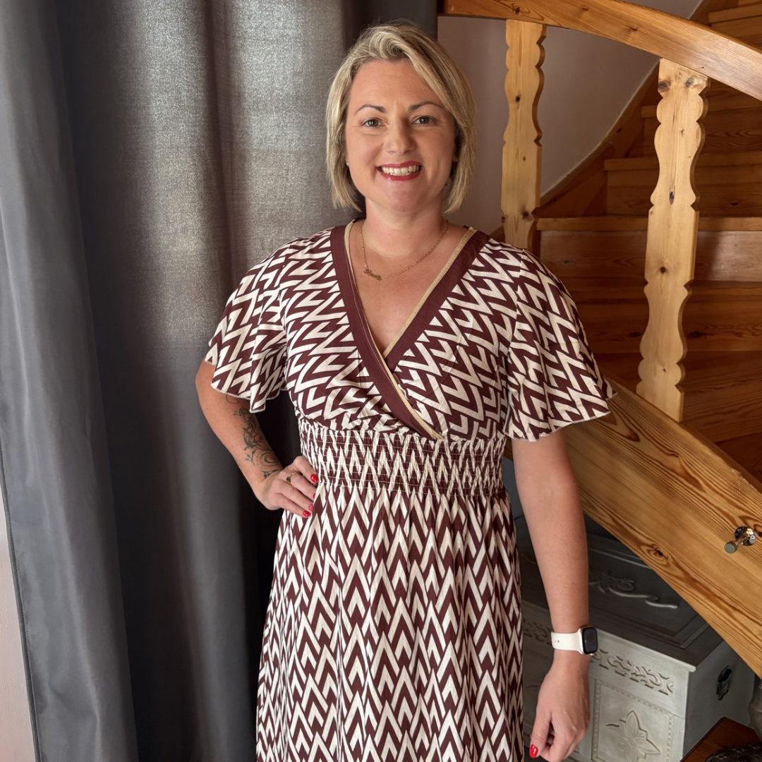 Robe longue Motif Géométique