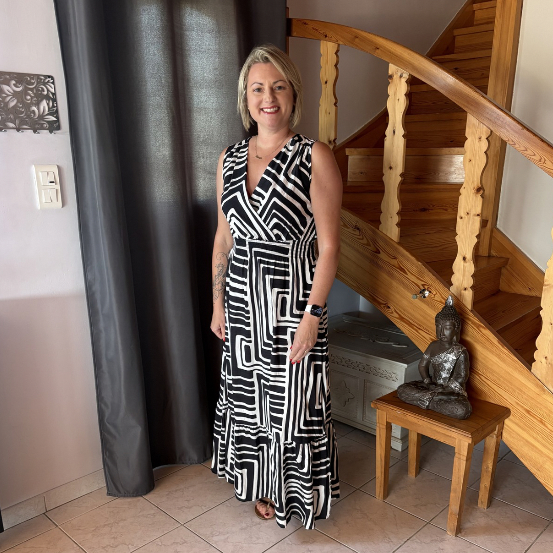 Robe longue Motif Géométique